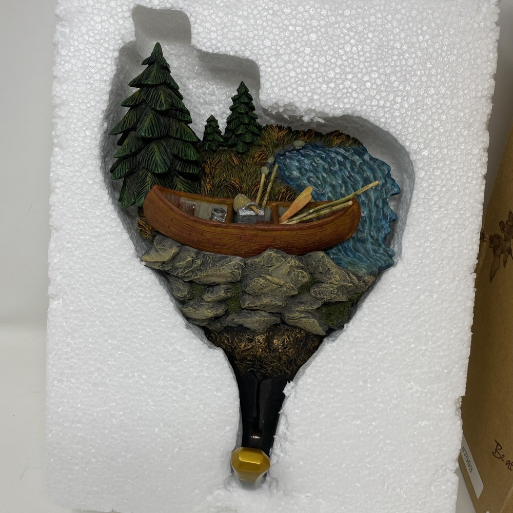 Terry Redlin WildWings Evening Solitude Resin Hang Up Wall Decor Canoe 2006 Hook - Picture 2 of 16